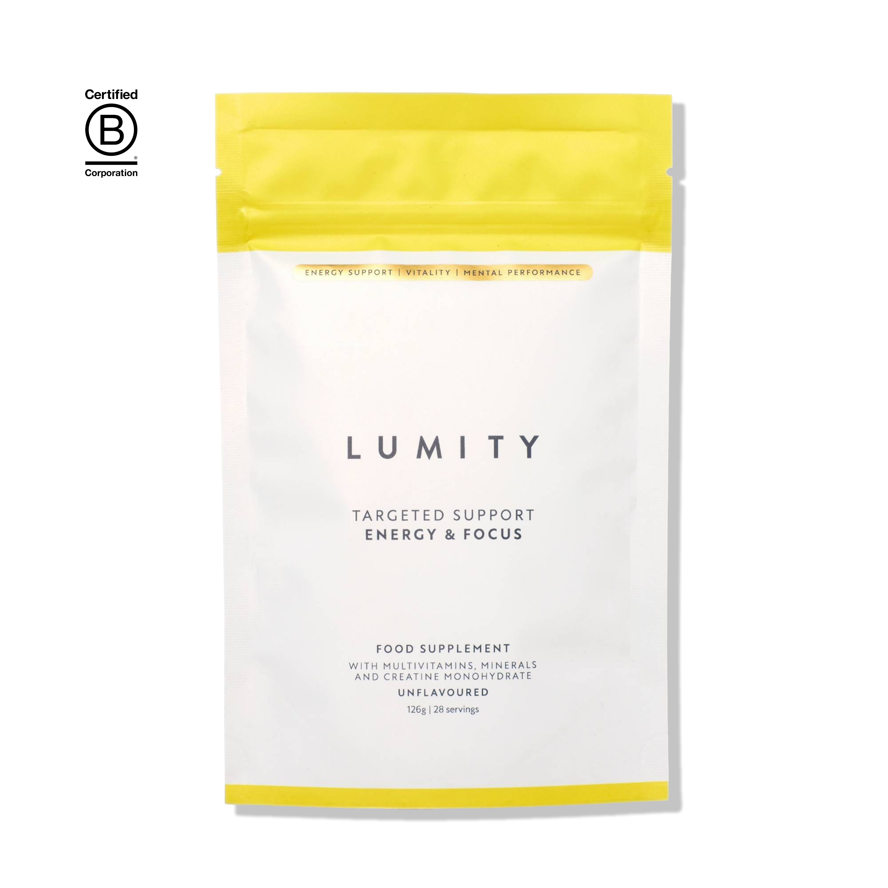 Lumity Targeted Support Energy & Focus pouch