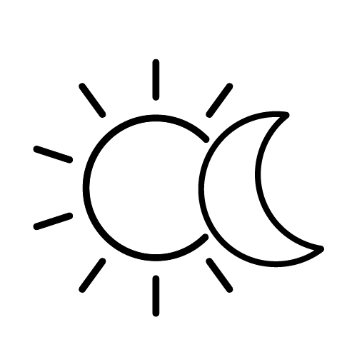Sun and Moon icons