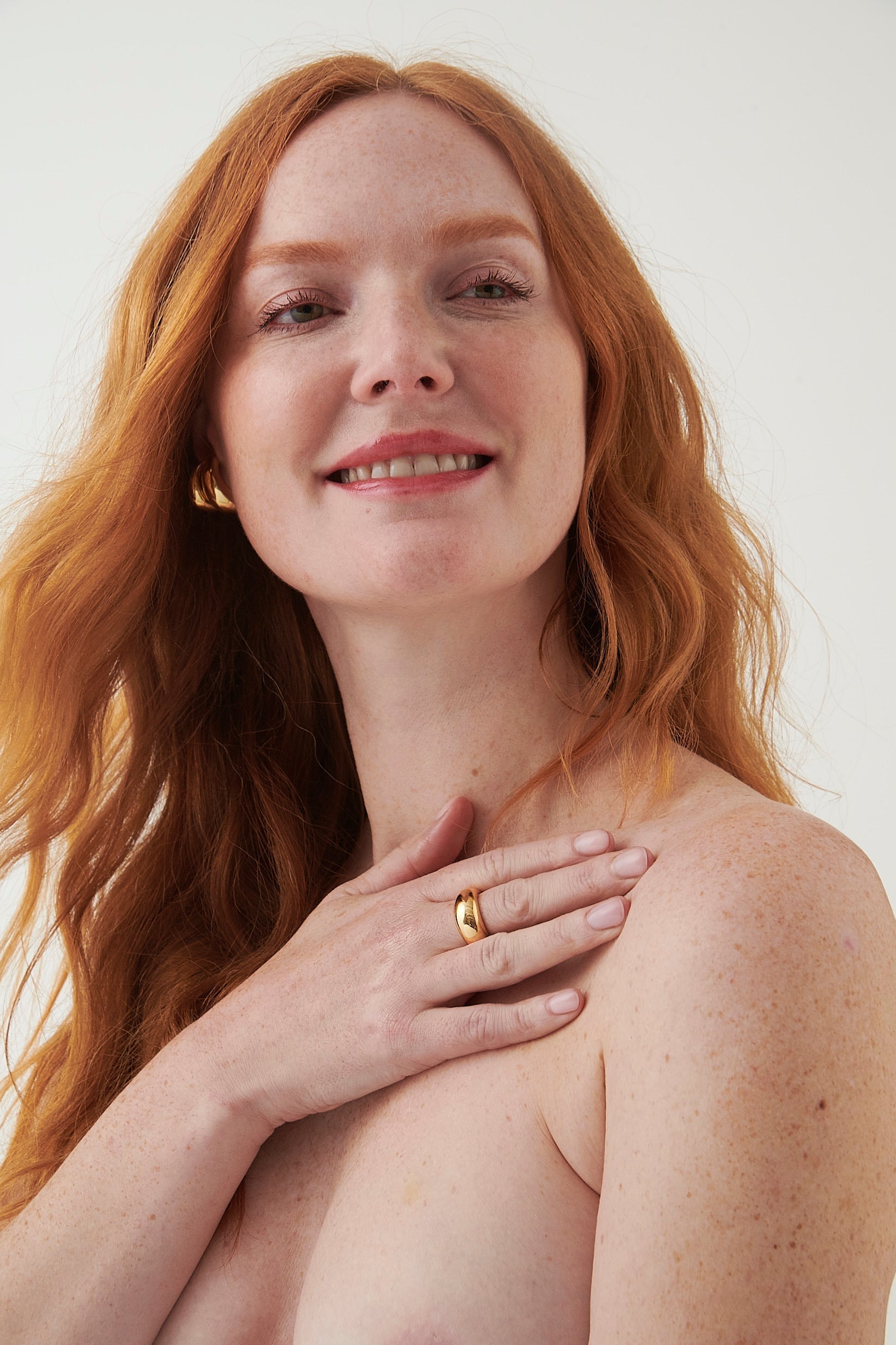 Woman Showing healthy skin