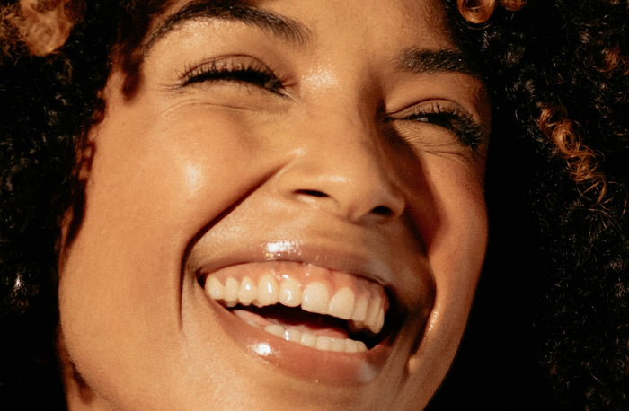 Close-up of a person with a bright smile