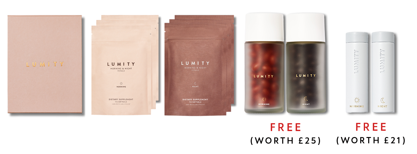 Morning & Night 12 week Starter Kit with free Travel Cases