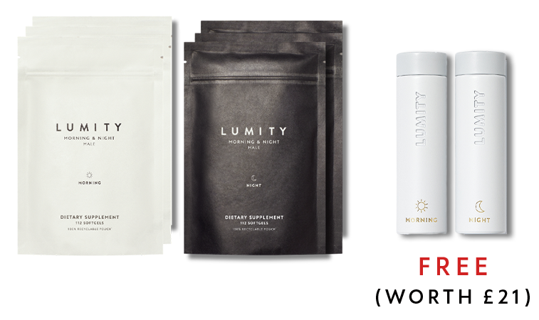 Morning & Night pouches with free Travel Cases