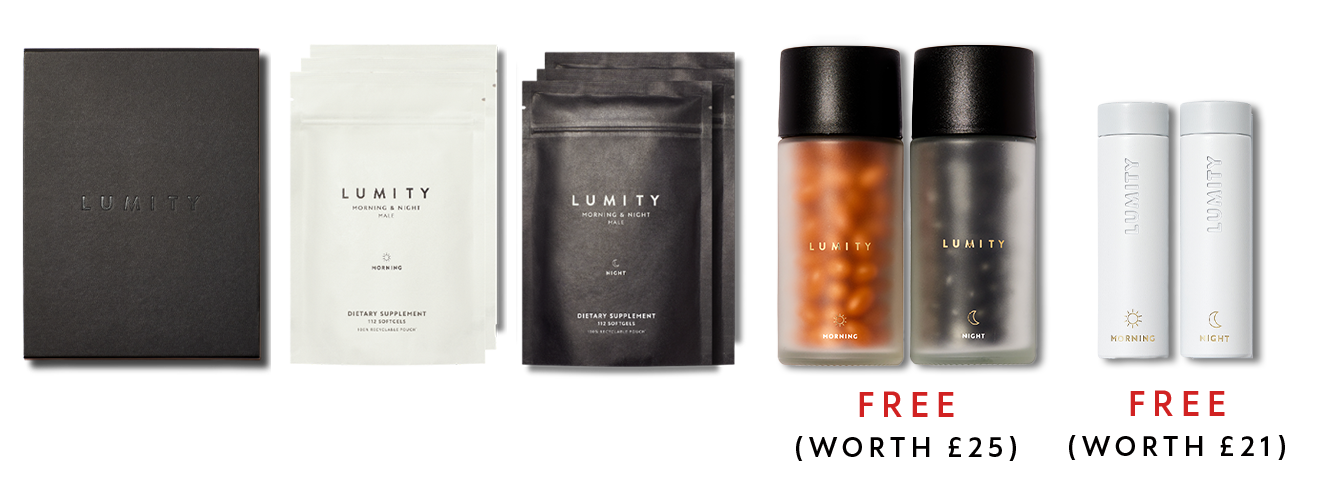 Morning & Night 12 week Starter Kit with free Travel Cases